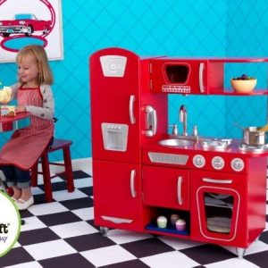 Kidkraft - Rode Vintage Kinderkeuken bild