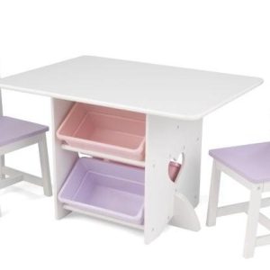 Kidkraft - Kindertafel en 2 kinderstoelen met hartjes bild