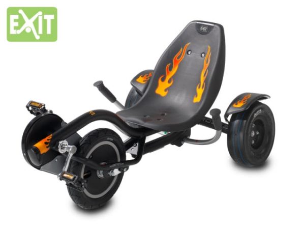 Exit - Ligfiets Rocker Black And Fire - Go cart bild