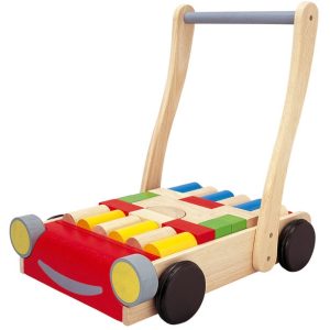 Plan Toys - Babywalker - Houten loopwagen bild