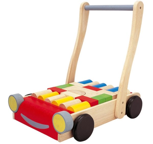 Plan Toys - Babywalker - Houten loopwagen bild