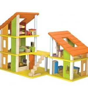 Plan Toys - Poppenhuis met meubeltjes - Hout bild